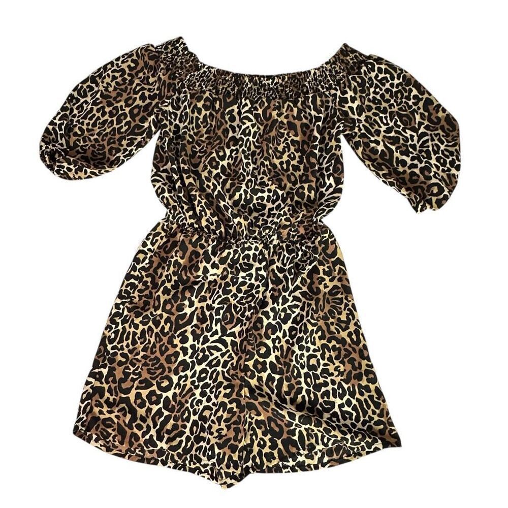 Lilly Pulitzer XXS Leopard Romper Skirt Removed